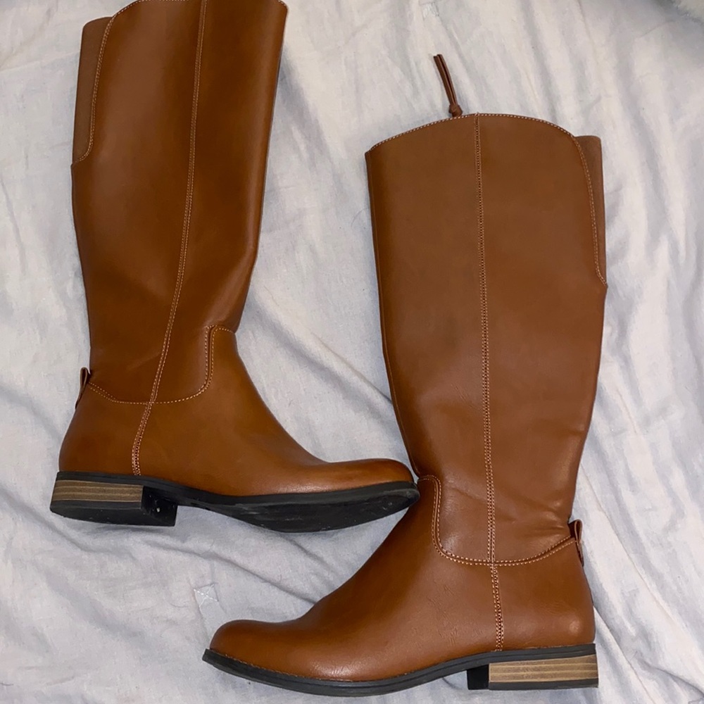 Tall brown boots